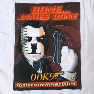 Vintage 90s Big Dogs James Bone 00K-9 Shirt